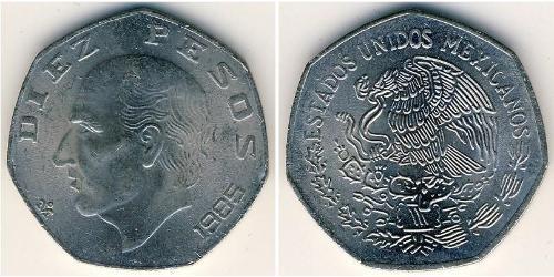 10 Peso Mexiko (1867 - ) Kupfer/Nickel 