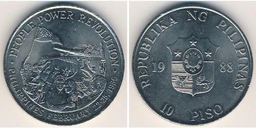 10 Peso Philippinen Kupfer/Nickel 