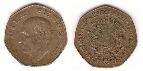 10 Peso México (1867 - ) Níquel/Cobre 