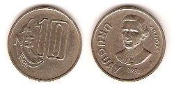 10 Peso Uruguay Níquel/Cobre 
