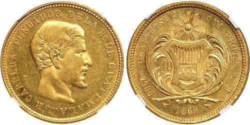 10 Peso Guatemala Or Rafael Carrera