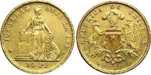 10 Peso Chile Oro 