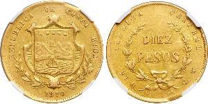 10 Peso Costa Rica Oro 