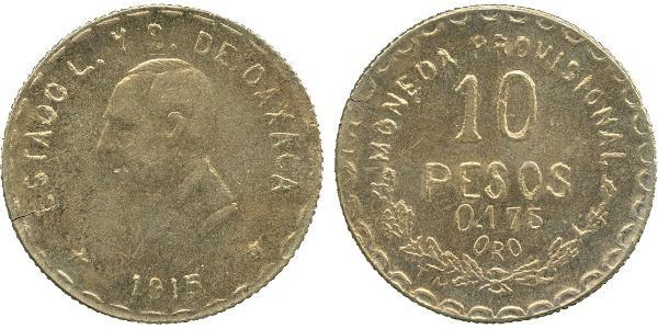 10 Peso Messico (1867 - ) Oro Benito Juárez