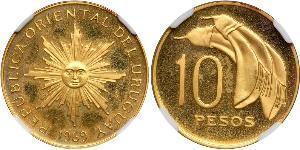 10 Peso Uruguay Oro 