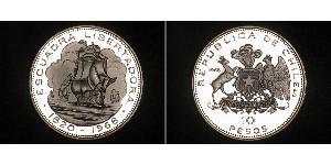 10 Peso Chile Plata 