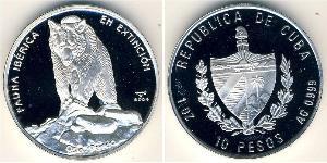 10 Peso Cuba Plata 