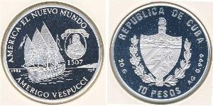 10 Peso Cuba Plata 