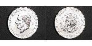 10 Peso México (1867 - ) Plata Miguel Hidalgo