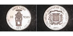 10 Peso República Dominicana Plata 