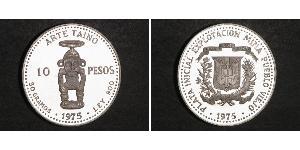 10 Peso República Dominicana Plata 