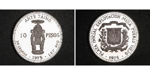 10 Peso República Dominicana Plata 