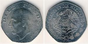 10 Peso Messico (1867 - ) Rame/Nichel 