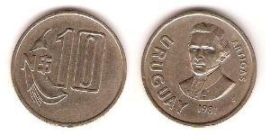 10 Peso Uruguay Rame/Nichel 