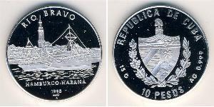 10 Peso Kuba Silber 