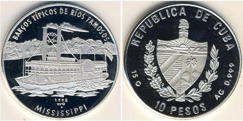 10 Peso Kuba Silber 