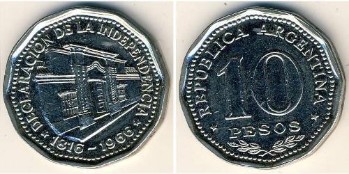 10 Peso 阿根廷 Steel/镍 