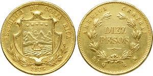 10 Peso Costa Rica 金 