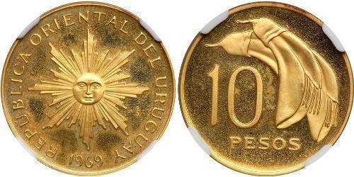 10 Peso Uruguay 金 