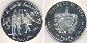 10 Peso Cuba 銀 