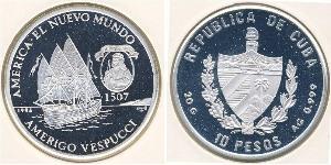 10 Peso Cuba 銀 