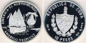 10 Peso Cuba 銀 