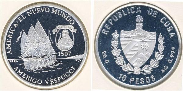 10 Peso Cuba 銀 