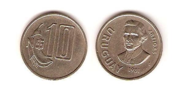 10 Peso Uruguay 銅/镍 