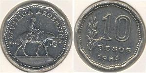 10 Peso 阿根廷 銅/镍 