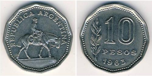 10 Peso 阿根廷 銅/镍 