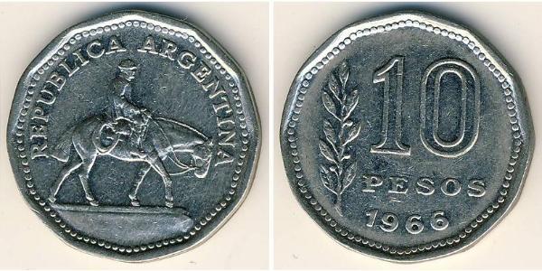 10 Peso 阿根廷 銅/镍 