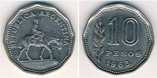 10 Peso 阿根廷 銅/镍 