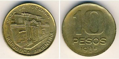 10 Peso 阿根廷 黃銅 