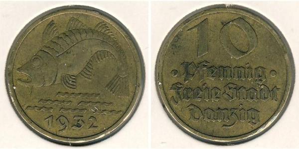 10 Pfennig Danzica (1454-1793) Alluminio/Bronzo 