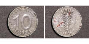 10 Pfennig República Democrática Alemana (1949-1990) Aluminio 