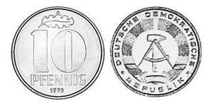 10 Pfennig República Democrática Alemana (1949-1990) Aluminio 