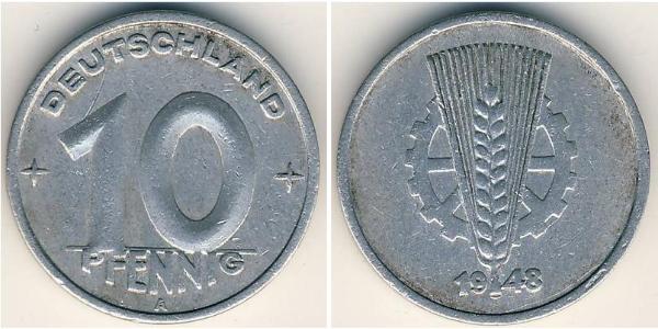 10 Pfennig German Democratic Republic (1949-1990) Aluminium 