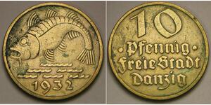 10 Pfennig Danzig (1454-1793) Bronze/Aluminium 