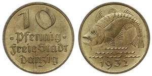 10 Pfennig Danzig (1454-1793) Bronze/Aluminium 