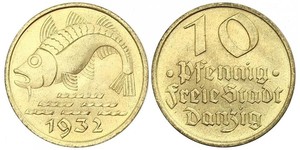 10 Pfennig Danzig (1454-1793) Bronze/Aluminium 