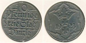 10 Pfennig Gdansk (1920-1939) Copper/Nickel 