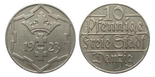 10 Pfennig Gdansk (1920-1939) Copper/Nickel 