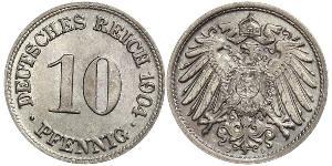 10 Pfennig Germany Copper/Nickel 