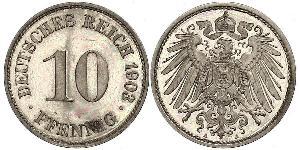 10 Pfennig Germany Copper/Nickel 