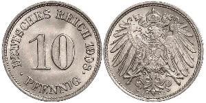 10 Pfennig Germany Copper/Nickel 