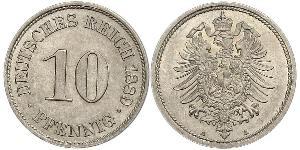 10 Pfennig Germany Copper/Nickel 