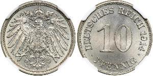 10 Pfennig Germany Copper/Nickel 