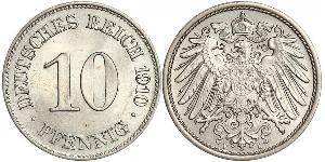 10 Pfennig Germany Copper/Nickel 