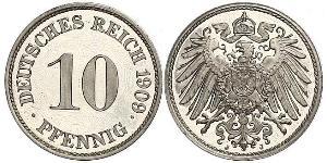 10 Pfennig Germany Copper/Nickel 