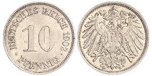 10 Pfennig Germany Copper/Nickel 